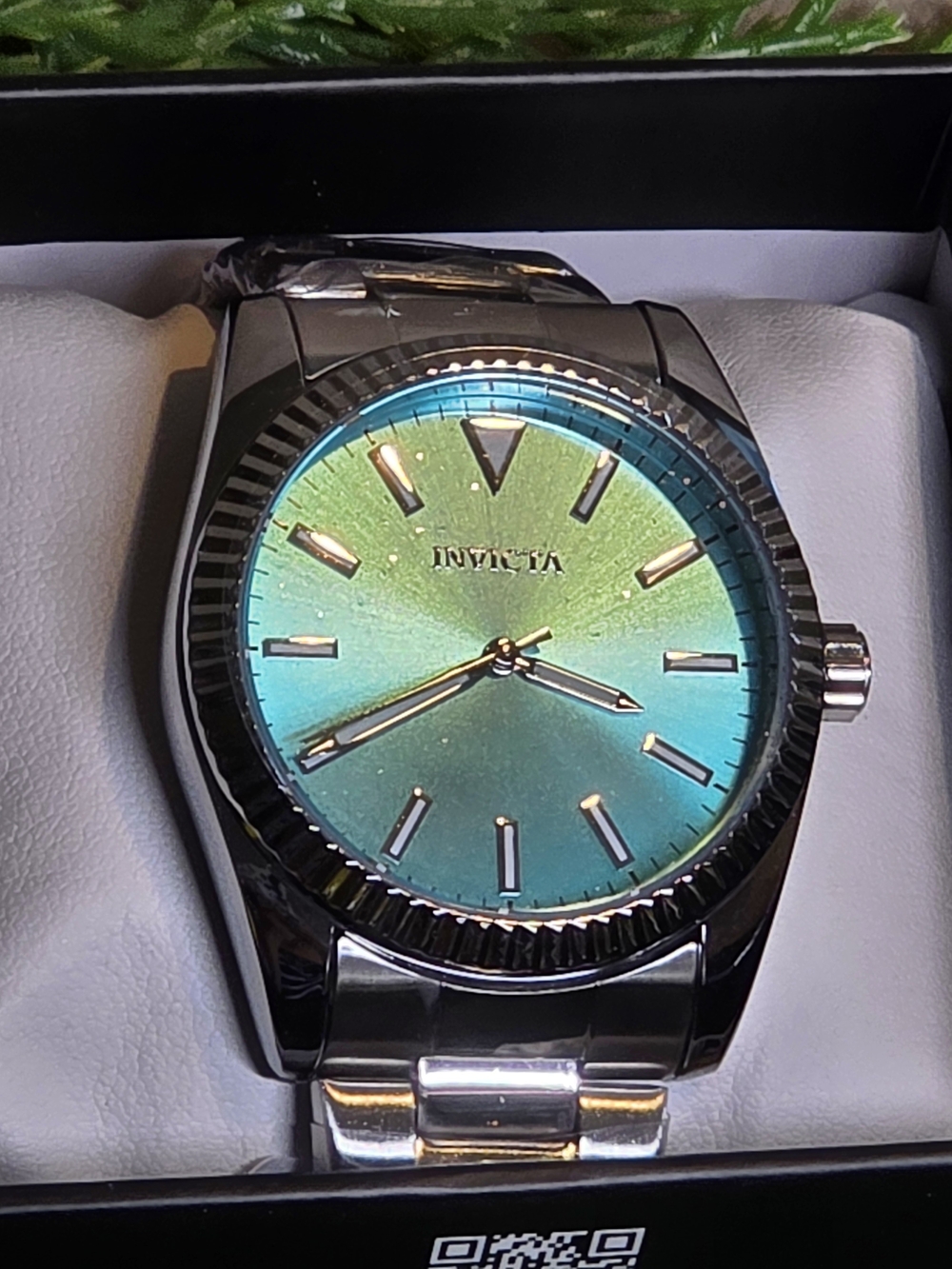 Invicta Celestial Langdon Men's Watch - 40mm with Green-Blue Sunray Dial